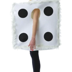 Orion Costumes Adult Fluffy Dice Fancy Dress Costume All Mens Costumes