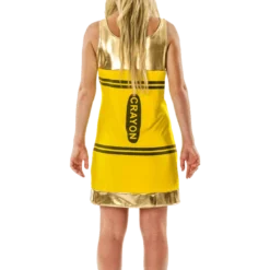 Orion Costumes Women's Yellow Crayon Fancy Dress Costume