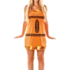 Orion Costumes Women's Orange Crayon Fancy Dress Costume All Womens Costumes