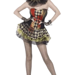 Smiffys All Womens Costumes Adult Zombie Clown Costume