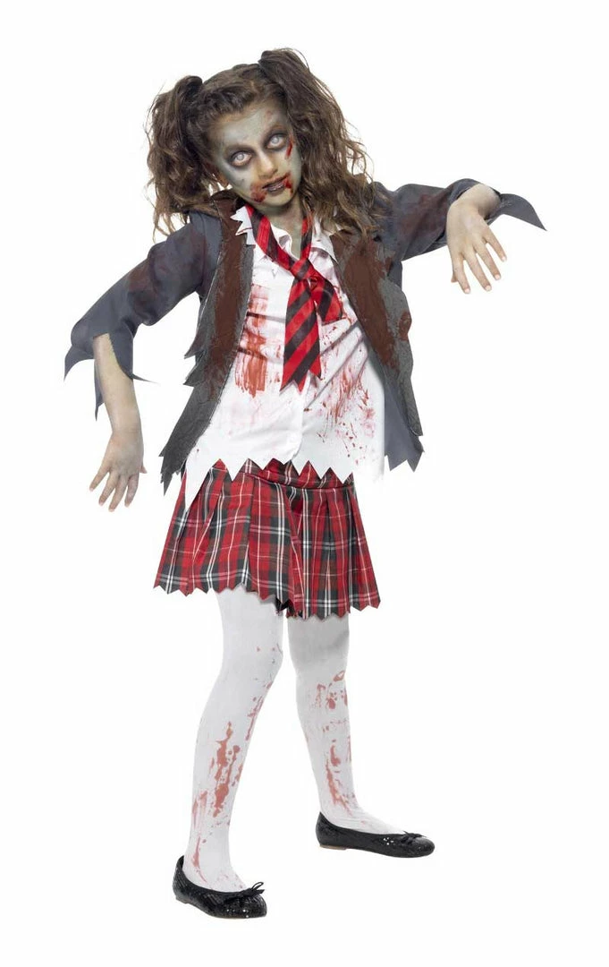 Smiffys Zombie School Girl Costume All Girls Costumes 1 Smiffys Zombie School Girl Costume All Girls Costumes
