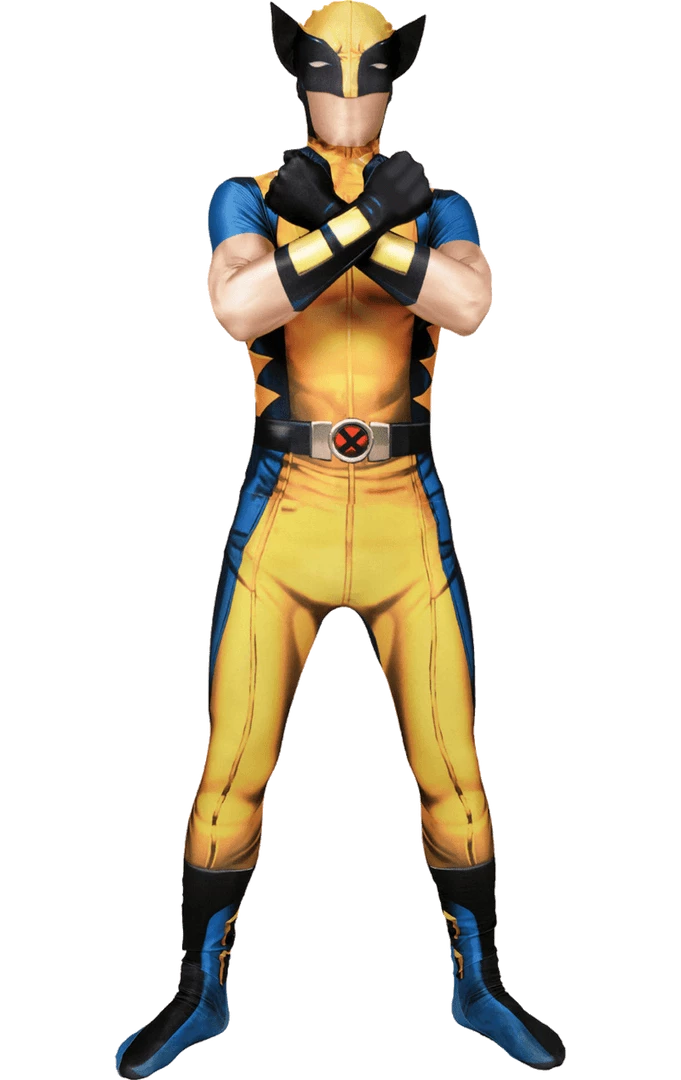Body Republic All Mens Costumes Adult Wolverine Morphsuit 1 Body Republic All Mens Costumes Adult Wolverine Morphsuit