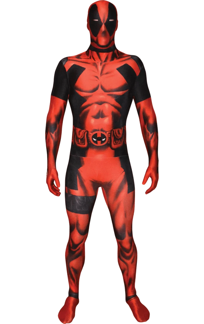 Body Republic All Mens Costumes Adult Deadpool Morphsuit Costume 1 Body Republic All Mens Costumes Adult Deadpool Morphsuit Costume