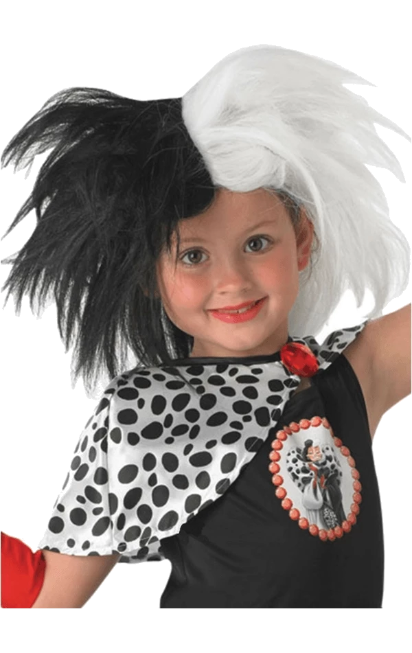 Rubies Accessories Kids Disney Cruella De Vil Wig 1 Rubies Accessories Kids Disney Cruella De Vil Wig
