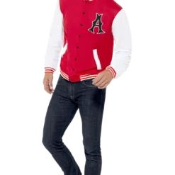 Smiffys All Mens Costumes Adult 50's College Jock Letterman Jacket