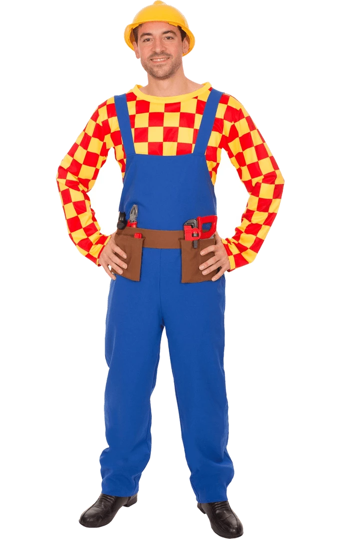 Orion Costumes Adult Bob The Builder Costume 1 Orion Costumes Adult Bob The Builder Costume