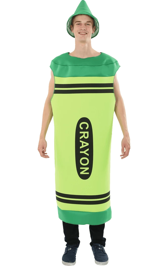 Orion Costumes Adult Green Crayon Costume 1 Orion Costumes Adult Green Crayon Costume