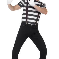 Smiffys Adults Adult Gentleman Mime Artist Costume