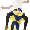 Smiffys Adult Bananaman Piggy Back Costume