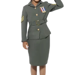 Smiffys Kids WW2 Army Girl Costume All Girls Costumes