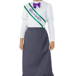 Smiffys All Girls Costumes Kids Victorian Suffragette Costume