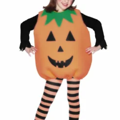 Smiffys Child Pumpkin Halloween Costume All Girls Costumes