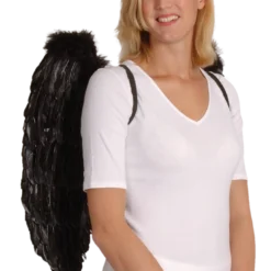 Boland Angels Black Feather Wings 65x65cm