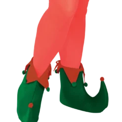 Rubies Green Elf Boots With Pom Poms