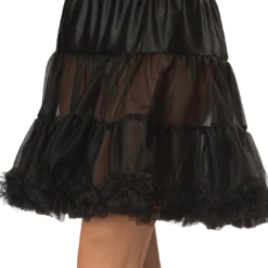 California Costumes French Maids Ruffled Pettiskirt Black
