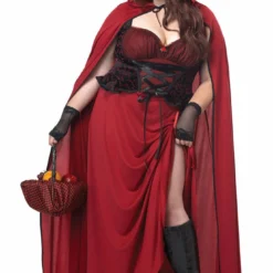 California Costumes All Womens Costumes Dark Red Riding Hood Costume (Plus Size)