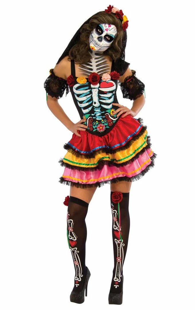 Rubies All Womens Costumes Adult Day Of The Dead Senorita Costume 2 Rubies All Womens Costumes Adult Day Of The Dead Senorita Costume