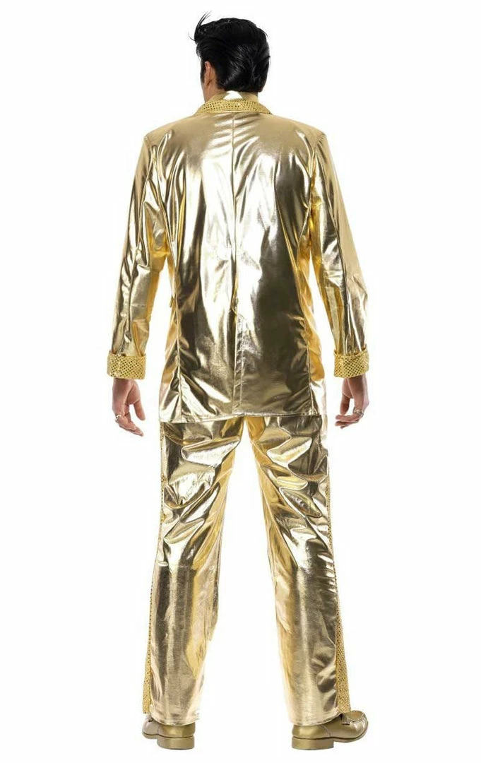 Smiffys Adult Gold Elvis Costume 3 Smiffys Adult Gold Elvis Costume