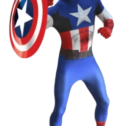 Body Republic Captain America Zappar Morphsuit Costume