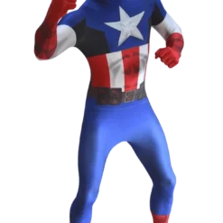 Body Republic Captain America Zappar Morphsuit Costume