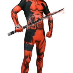 Body Republic All Mens Costumes Deadpool Zappar Morphsuit Costume