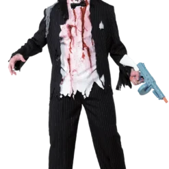 Smiffys Adult Zombie Gangster Costume All Mens Costumes