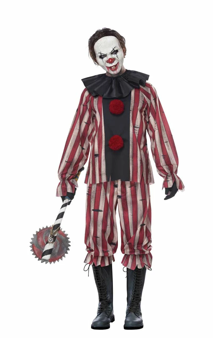 California Costumes Mens Plus Size Nightmare Clown Costume 2 California Costumes Mens Plus Size Nightmare Clown Costume