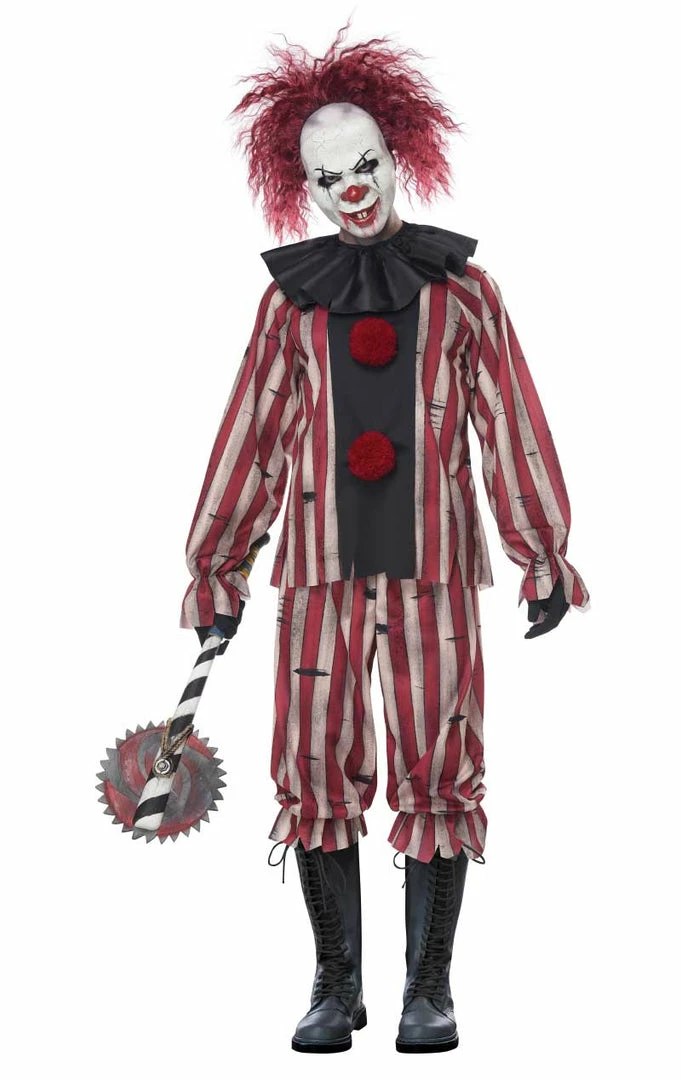 California Costumes Mens Plus Size Nightmare Clown Costume 1 California Costumes Mens Plus Size Nightmare Clown Costume
