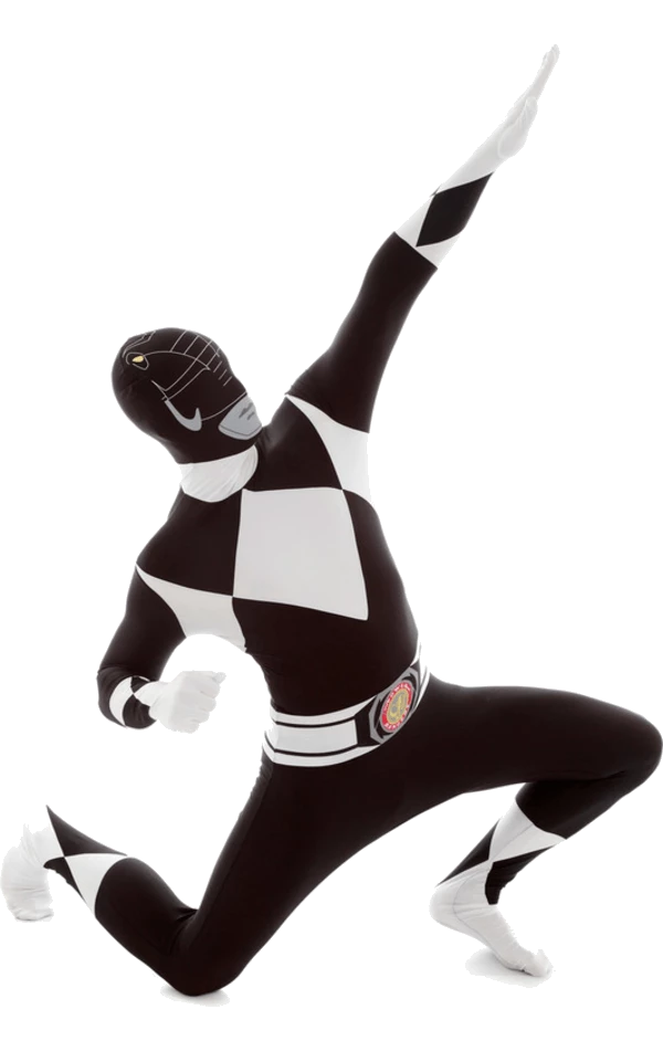 Body Republic All Mens Costumes Black Power Ranger Morphsuit 2 Body Republic All Mens Costumes Black Power Ranger Morphsuit