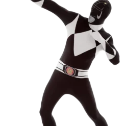 Body Republic All Mens Costumes Black Power Ranger Morphsuit