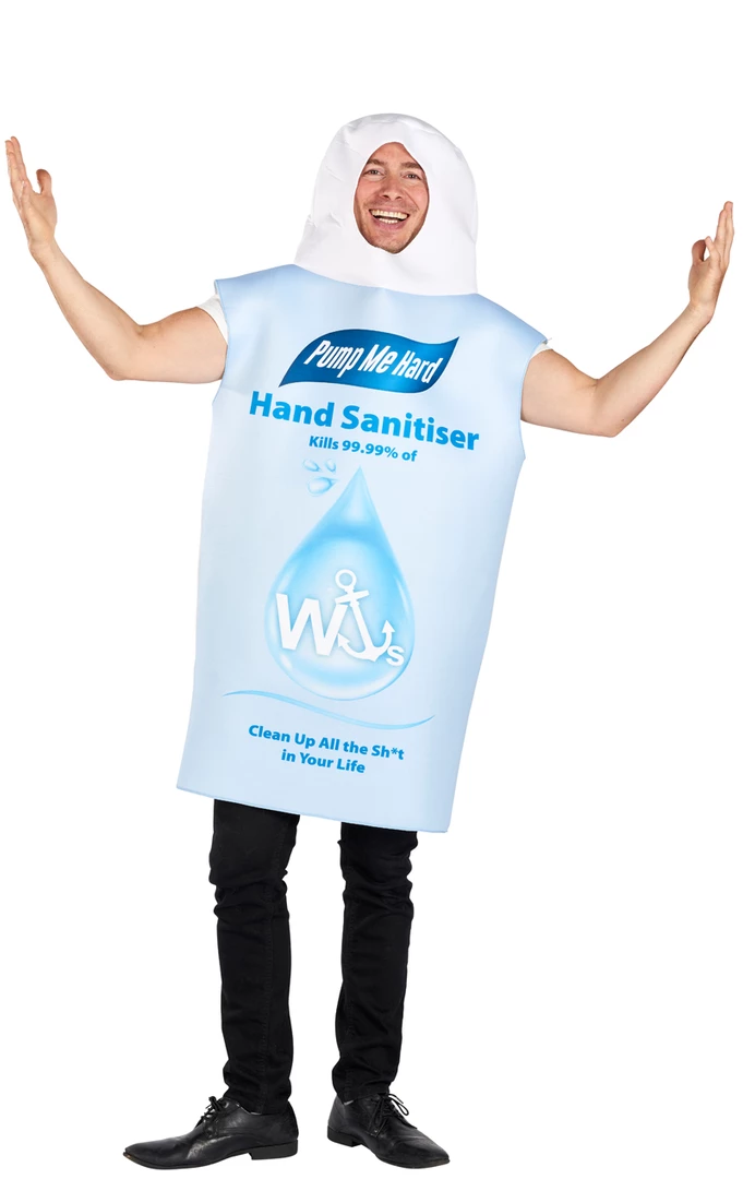 Orion Costumes All Mens Costumes Unisex Funny Hand Sanitiser Costume 1 Orion Costumes All Mens Costumes Unisex Funny Hand Sanitiser Costume