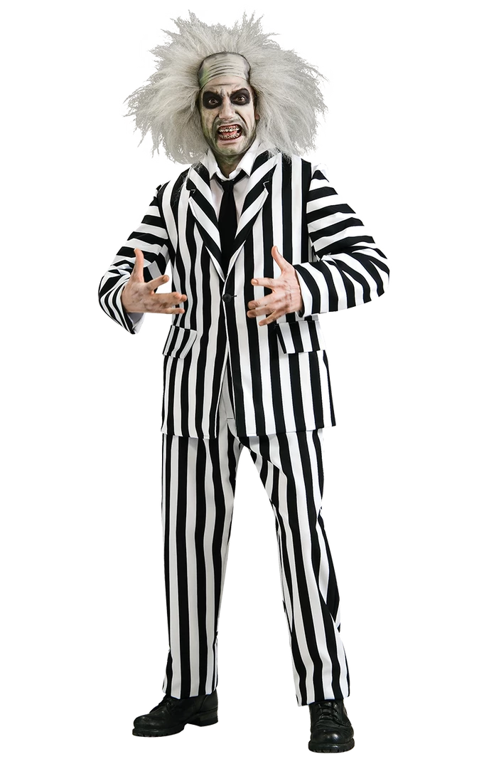 Rubies Luxury Beetlejuice Costume All Mens Costumes 1 Rubies Luxury Beetlejuice Costume All Mens Costumes