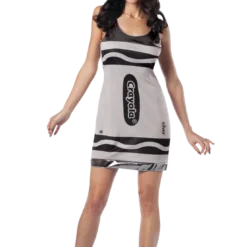 Rasta Imposta Adult Silver Crayola Tutu Dress Costume