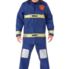 Rubies Mens Blue Fireman Costume