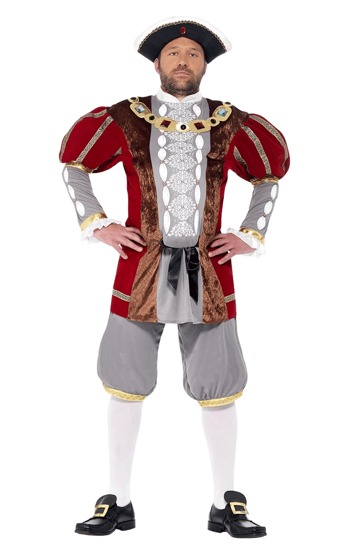 Smiffys Adult King Henry VIII Deluxe Costume All Mens Costumes 1 Smiffys Adult King Henry VIII Deluxe Costume All Mens Costumes
