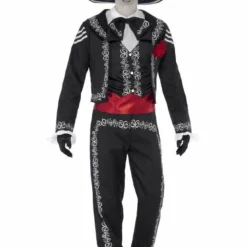 Smiffys Adult Day Of The Dead Senor Bones Costume