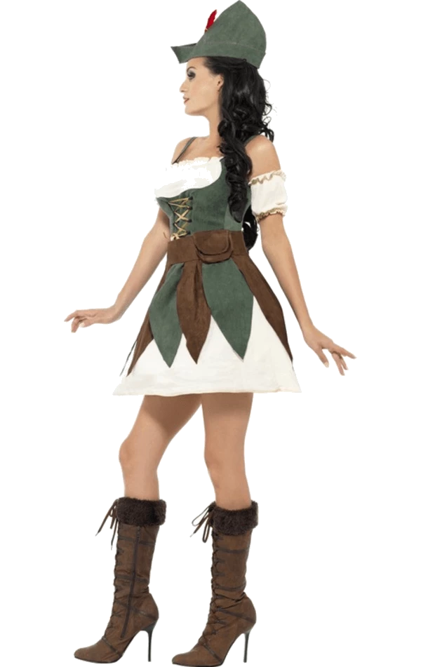 Smiffys Fever Female Robin Hood Costume 2 Smiffys Fever Female Robin Hood Costume