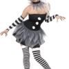 Smiffys All Womens Costumes Sinister Pierrot Clown Costume