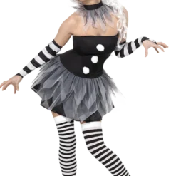 Smiffys All Womens Costumes Sinister Pierrot Clown Costume