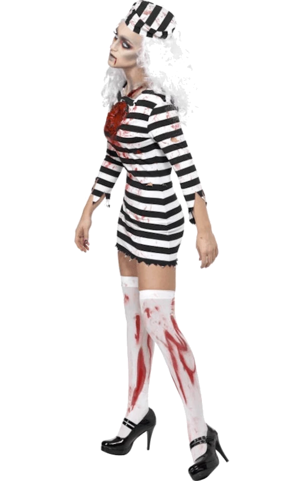 Smiffys Lady Zombie Convict Costume Adults 2 Smiffys Lady Zombie Convict Costume Adults