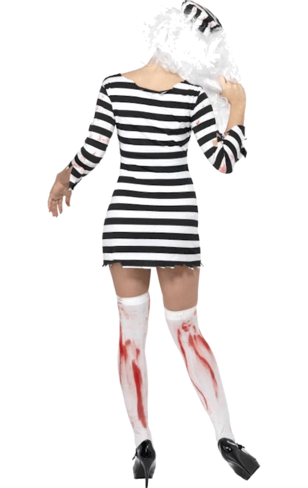Smiffys Lady Zombie Convict Costume Adults 3 Smiffys Lady Zombie Convict Costume Adults