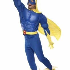 Smiffys All Mens Costumes Deluxe Bananaman Costume