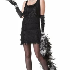 California Costumes Adult Black Fashion Flapper Costume