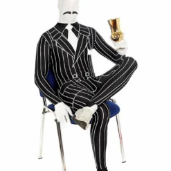 Body Republic Adult Gangster 20s Morphsuit Fancy Dress Costume