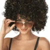 California Costumes Glitter Afro Black & Gold Wig
