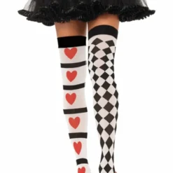 Morris Costumes Harlequin & Heart Stockings Adults