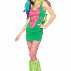 All Womens Costumes Leg Avenue Green Magic Dragon Sexy Fancy Dress Costume