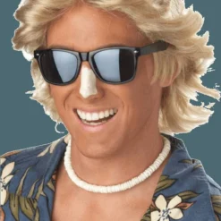California Costumes Mens Blonde 70s Wig All Mens Costumes