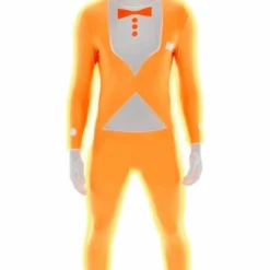 Body Republic Adults Orange Glow Tux Morphsuit